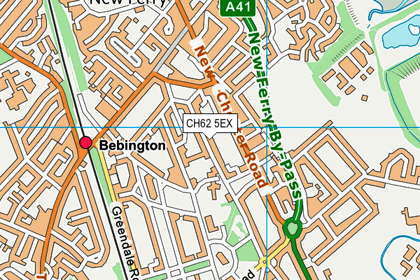 CH62 5EX map - OS VectorMap District (Ordnance Survey)