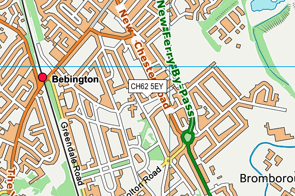 CH62 5EY map - OS VectorMap District (Ordnance Survey)