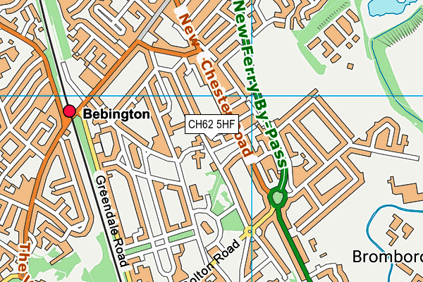 CH62 5HF map - OS VectorMap District (Ordnance Survey)