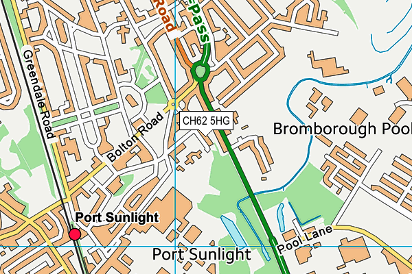 CH62 5HG map - OS VectorMap District (Ordnance Survey)