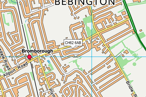 CH62 6AB map - OS VectorMap District (Ordnance Survey)