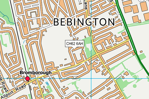 CH62 6AH map - OS VectorMap District (Ordnance Survey)