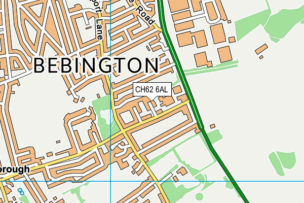 CH62 6AL map - OS VectorMap District (Ordnance Survey)