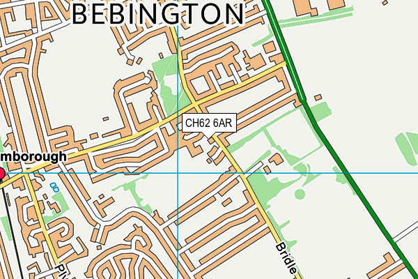 Knockaloe Hall map (CH62 6AR) - OS VectorMap District (Ordnance Survey)