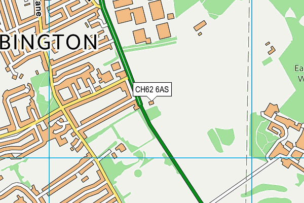 CH62 6AS map - OS VectorMap District (Ordnance Survey)