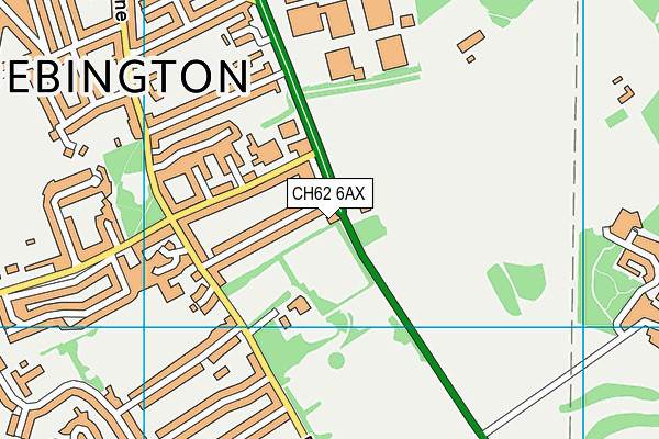 CH62 6AX map - OS VectorMap District (Ordnance Survey)