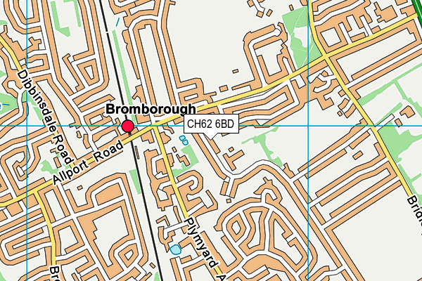 Raeburn Primary School map (CH62 6BD) - OS VectorMap District (Ordnance Survey)