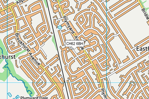 CH62 6BH map - OS VectorMap District (Ordnance Survey)
