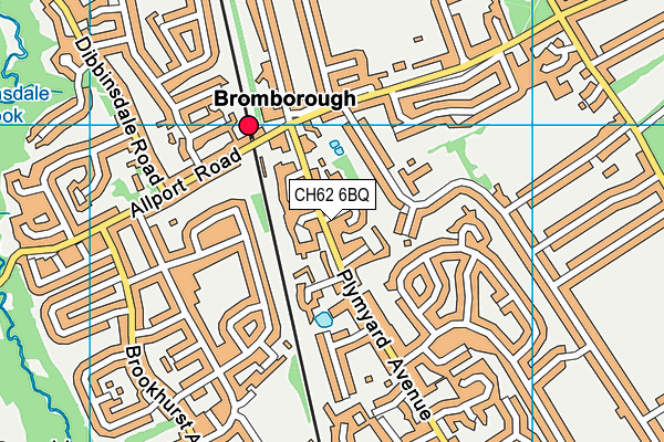 CH62 6BQ map - OS VectorMap District (Ordnance Survey)