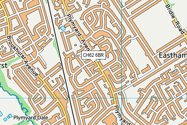 CH62 6BR map - OS VectorMap District (Ordnance Survey)