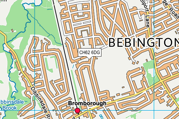 CH62 6DG map - OS VectorMap District (Ordnance Survey)