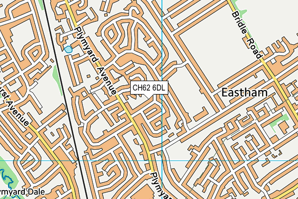 CH62 6DL map - OS VectorMap District (Ordnance Survey)