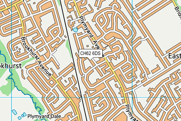 CH62 6DS map - OS VectorMap District (Ordnance Survey)