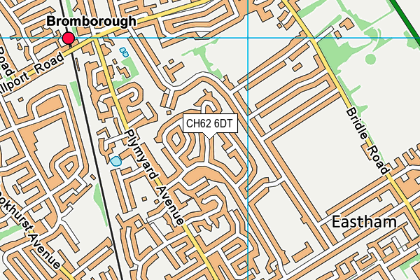 CH62 6DT map - OS VectorMap District (Ordnance Survey)