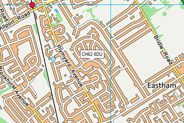 CH62 6DU map - OS VectorMap District (Ordnance Survey)