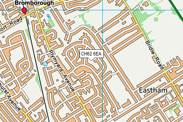 CH62 6EA map - OS VectorMap District (Ordnance Survey)