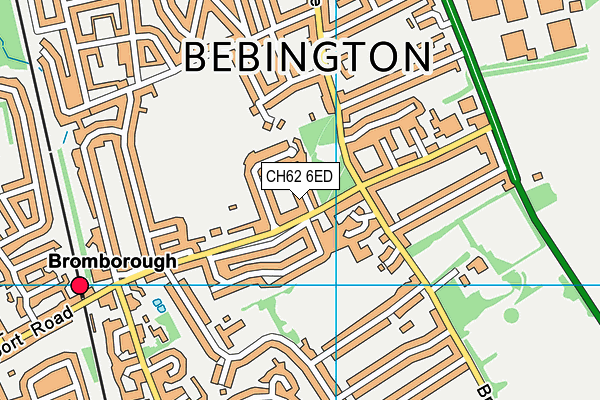 CH62 6ED map - OS VectorMap District (Ordnance Survey)