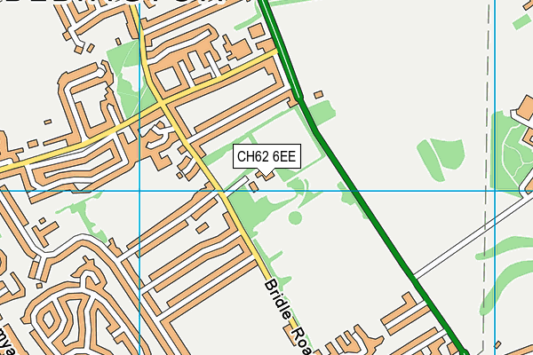 CH62 6EE map - OS VectorMap District (Ordnance Survey)