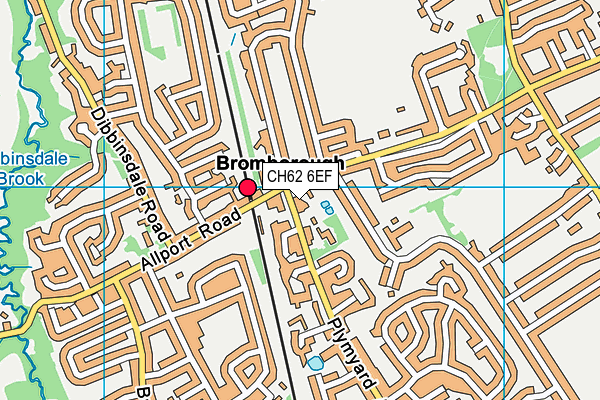 CH62 6EF map - OS VectorMap District (Ordnance Survey)