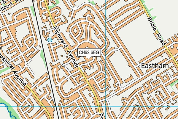 CH62 6EG map - OS VectorMap District (Ordnance Survey)