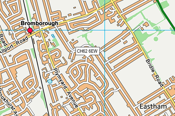 CH62 6EW map - OS VectorMap District (Ordnance Survey)