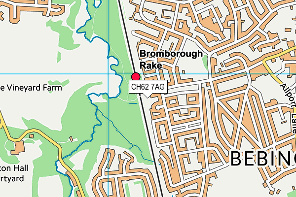 CH62 7AG map - OS VectorMap District (Ordnance Survey)