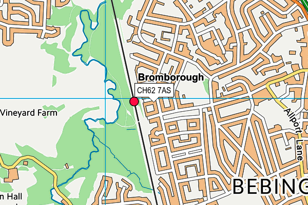 CH62 7AS map - OS VectorMap District (Ordnance Survey)