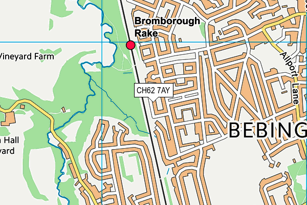 CH62 7AY map - OS VectorMap District (Ordnance Survey)