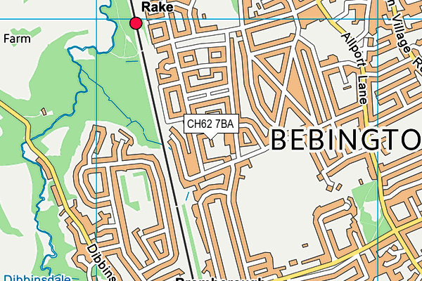 CH62 7BA map - OS VectorMap District (Ordnance Survey)