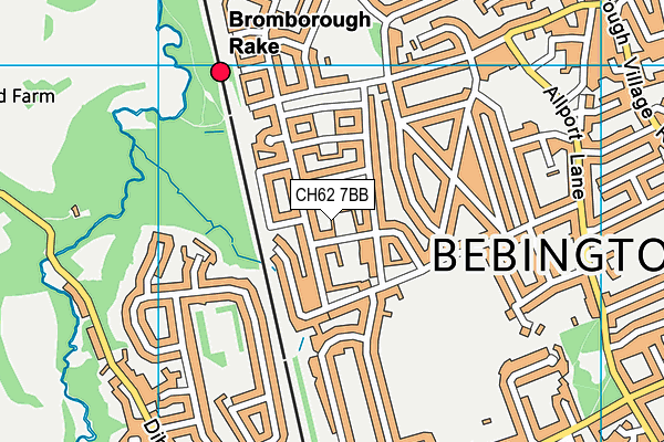 CH62 7BB map - OS VectorMap District (Ordnance Survey)