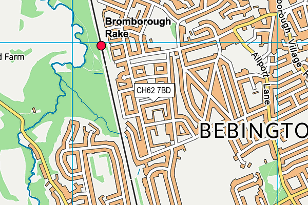 CH62 7BD map - OS VectorMap District (Ordnance Survey)