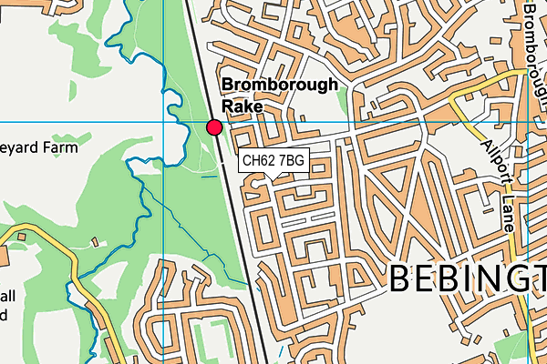 CH62 7BG map - OS VectorMap District (Ordnance Survey)