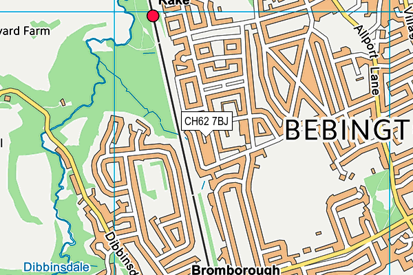 CH62 7BJ map - OS VectorMap District (Ordnance Survey)