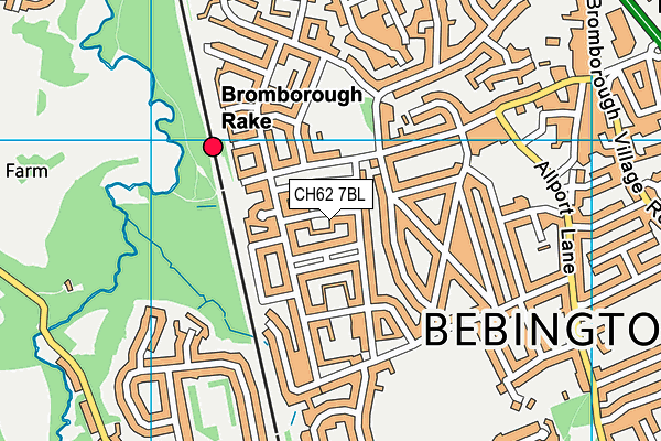 CH62 7BL map - OS VectorMap District (Ordnance Survey)