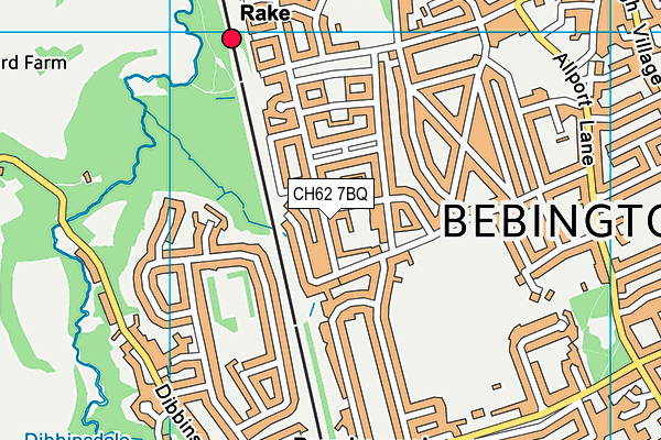 CH62 7BQ map - OS VectorMap District (Ordnance Survey)