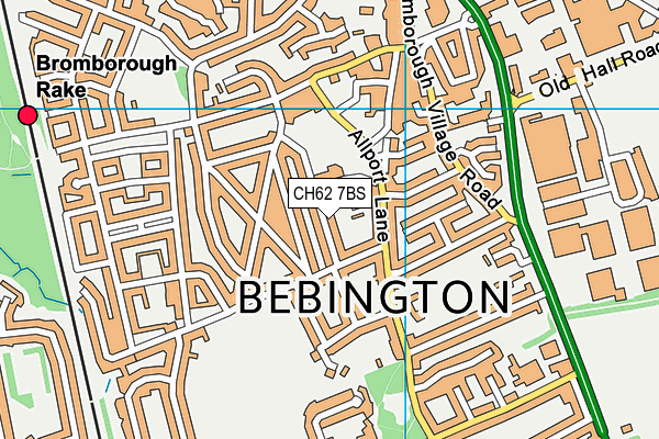 CH62 7BS map - OS VectorMap District (Ordnance Survey)