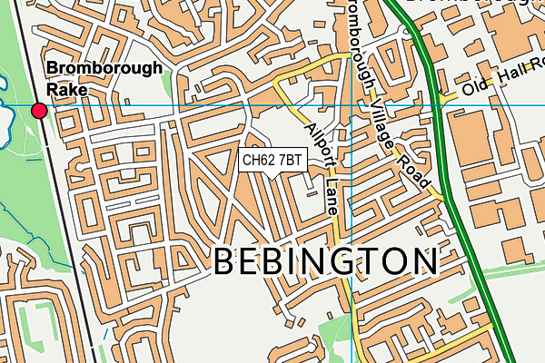 CH62 7BT map - OS VectorMap District (Ordnance Survey)