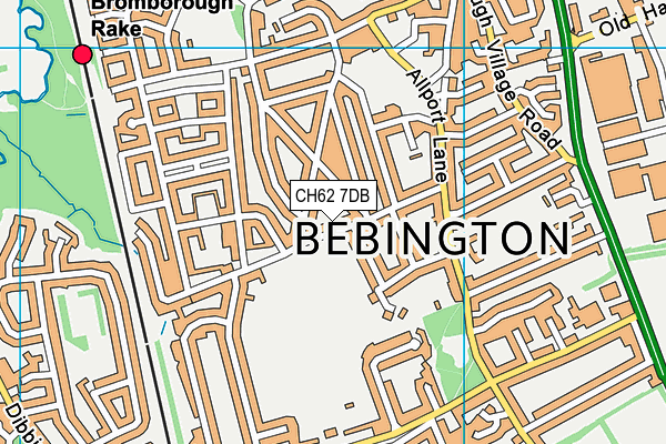 CH62 7DB map - OS VectorMap District (Ordnance Survey)