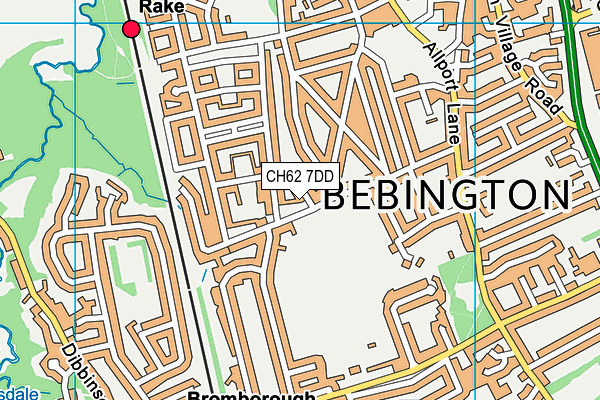 CH62 7DD map - OS VectorMap District (Ordnance Survey)