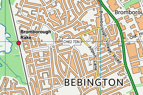 CH62 7DN map - OS VectorMap District (Ordnance Survey)