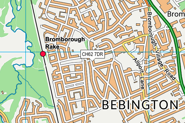 CH62 7DR map - OS VectorMap District (Ordnance Survey)