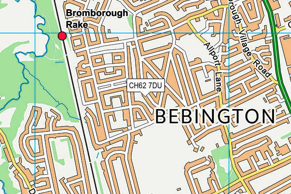 CH62 7DU map - OS VectorMap District (Ordnance Survey)