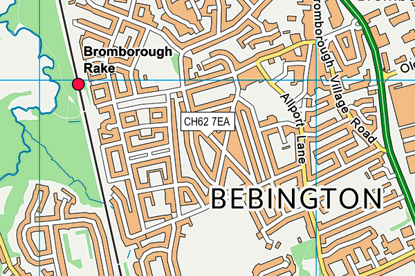 CH62 7EA map - OS VectorMap District (Ordnance Survey)