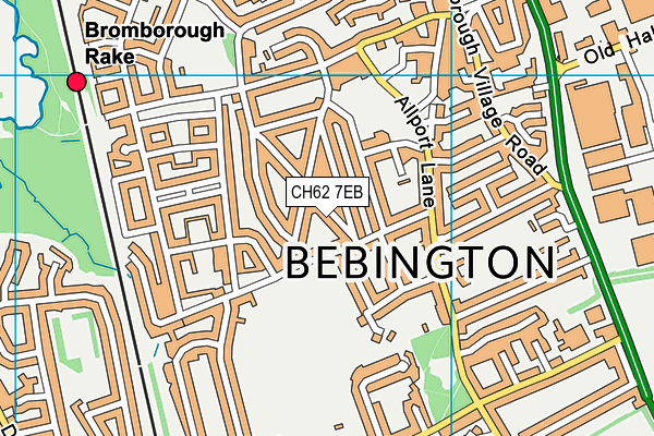 CH62 7EB map - OS VectorMap District (Ordnance Survey)