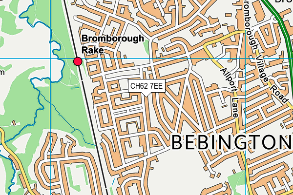 CH62 7EE map - OS VectorMap District (Ordnance Survey)