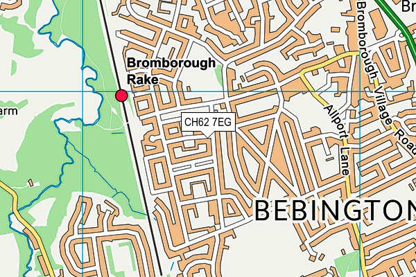 CH62 7EG map - OS VectorMap District (Ordnance Survey)