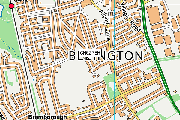 CH62 7EH map - OS VectorMap District (Ordnance Survey)