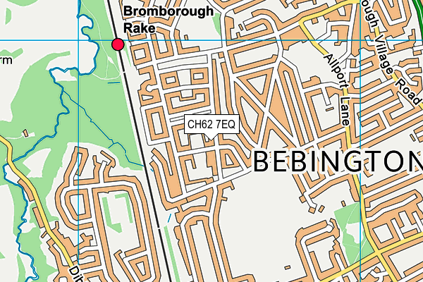 CH62 7EQ map - OS VectorMap District (Ordnance Survey)