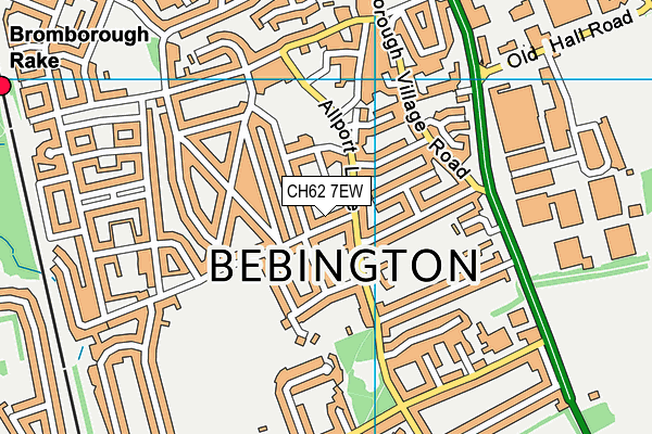 CH62 7EW map - OS VectorMap District (Ordnance Survey)