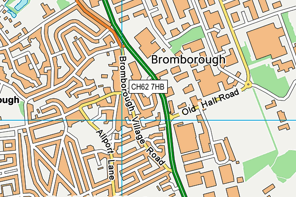 CH62 7HB map - OS VectorMap District (Ordnance Survey)